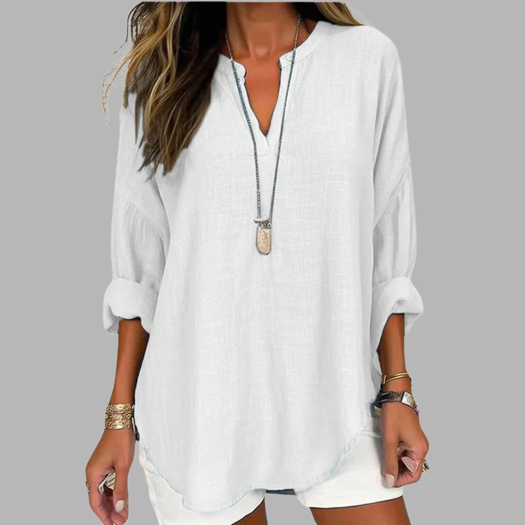 Moa | Bluse Chic V-Ausschnitt