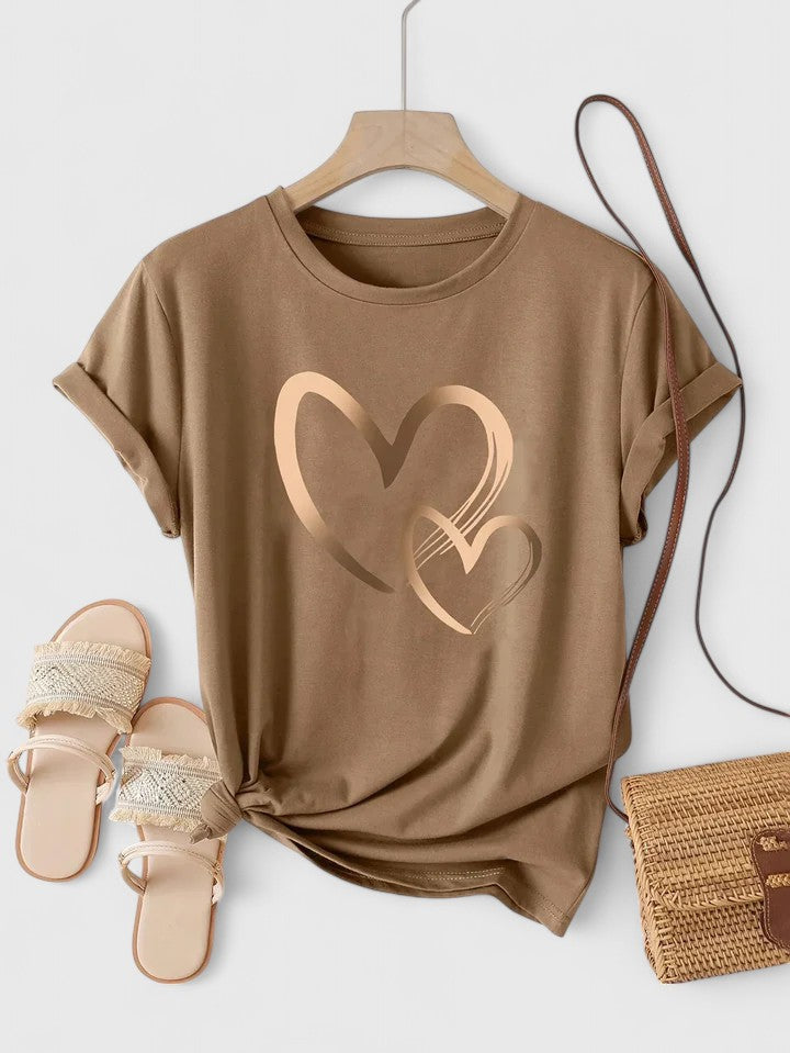 Jamie | Bequemes Kurzarm-T-Shirt.