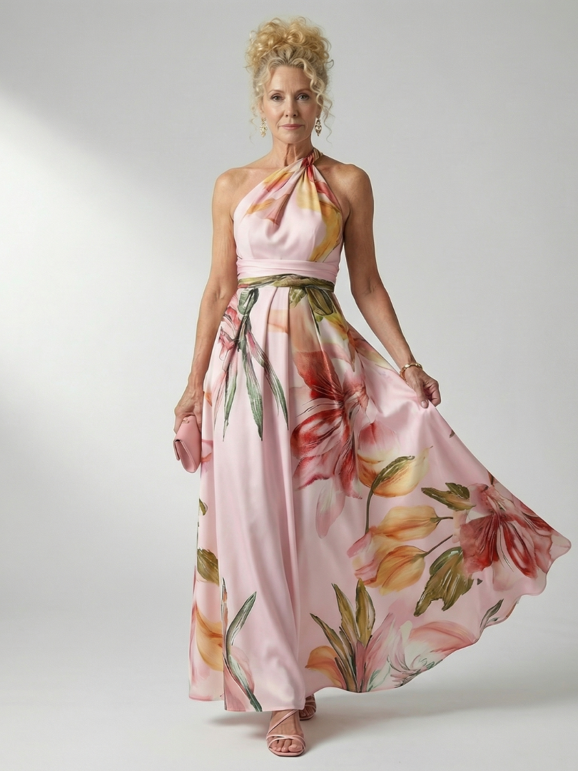 Amiel | Leichte Maxikleid mit Blumenmuster