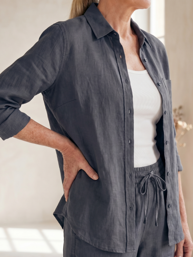 Noor | Langarmhemd mit tapered Hose Set