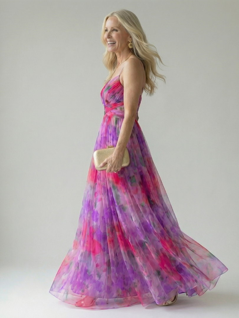 Isel | Maxikleid mit weichem Wickeloberteil