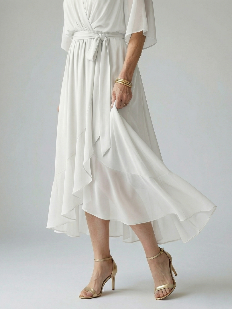 Elric | Midi Drapierte Robe