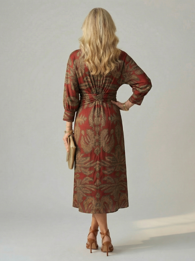 Lune | Midi-Wickelkleid Natur