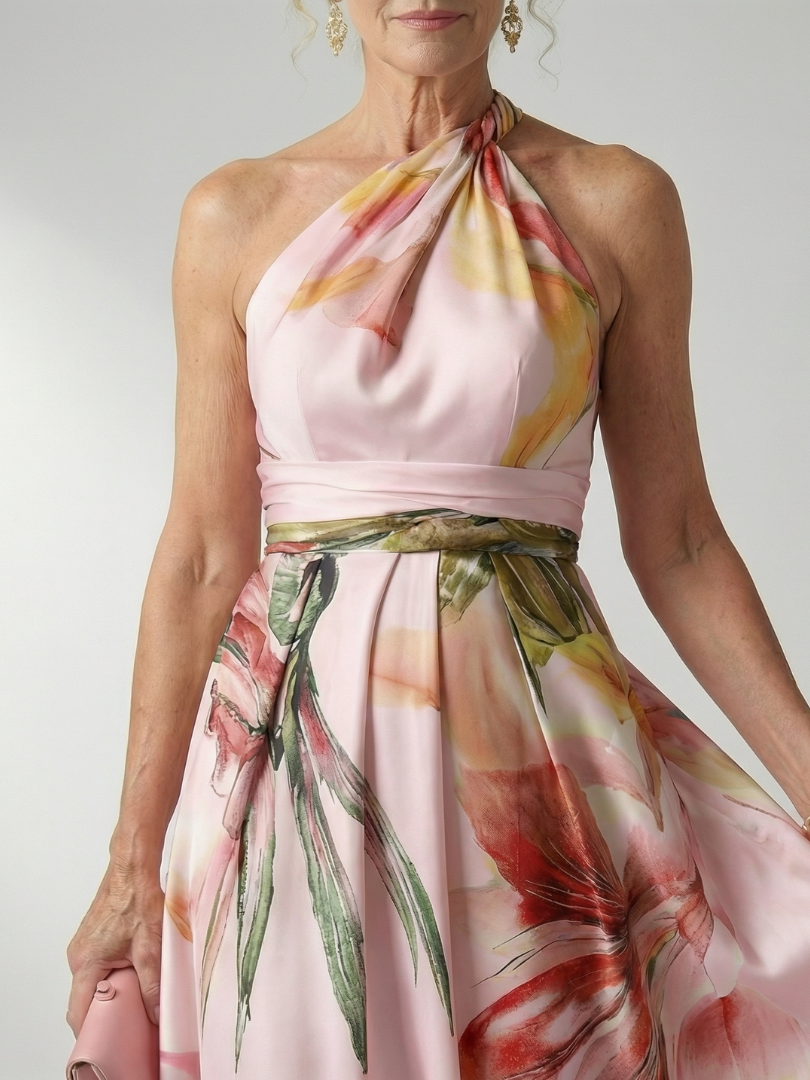 Amiel | Leichte Maxikleid mit Blumenmuster