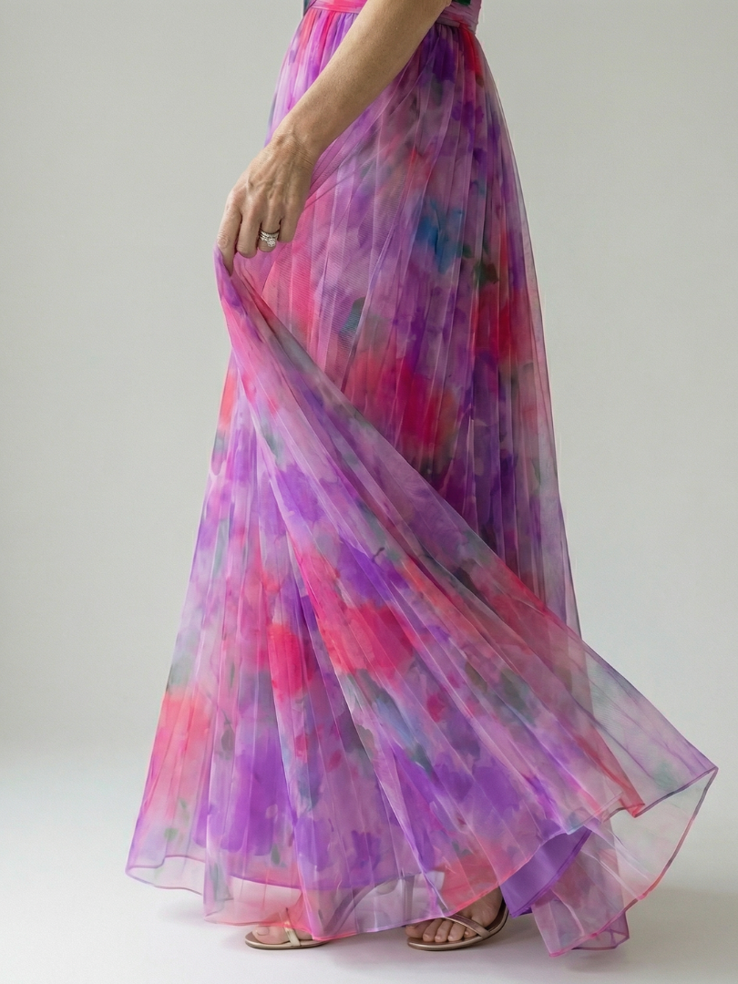 Isel | Maxikleid mit weichem Wickeloberteil