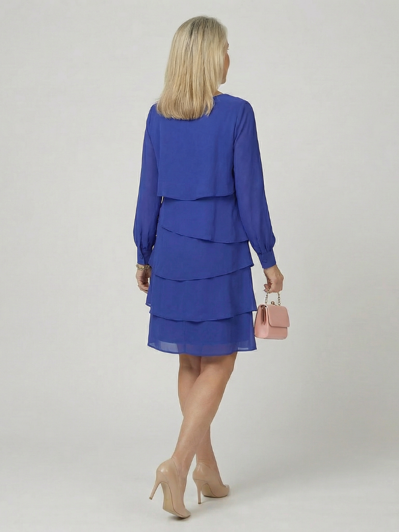 Kirax | Kleid mit Schichten in knielanger Länge