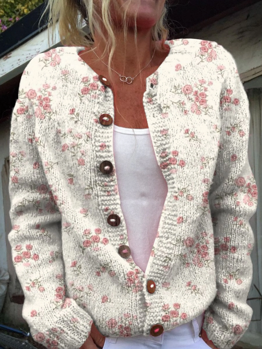 Marvella™ | Damen Vintage Strickcardigan