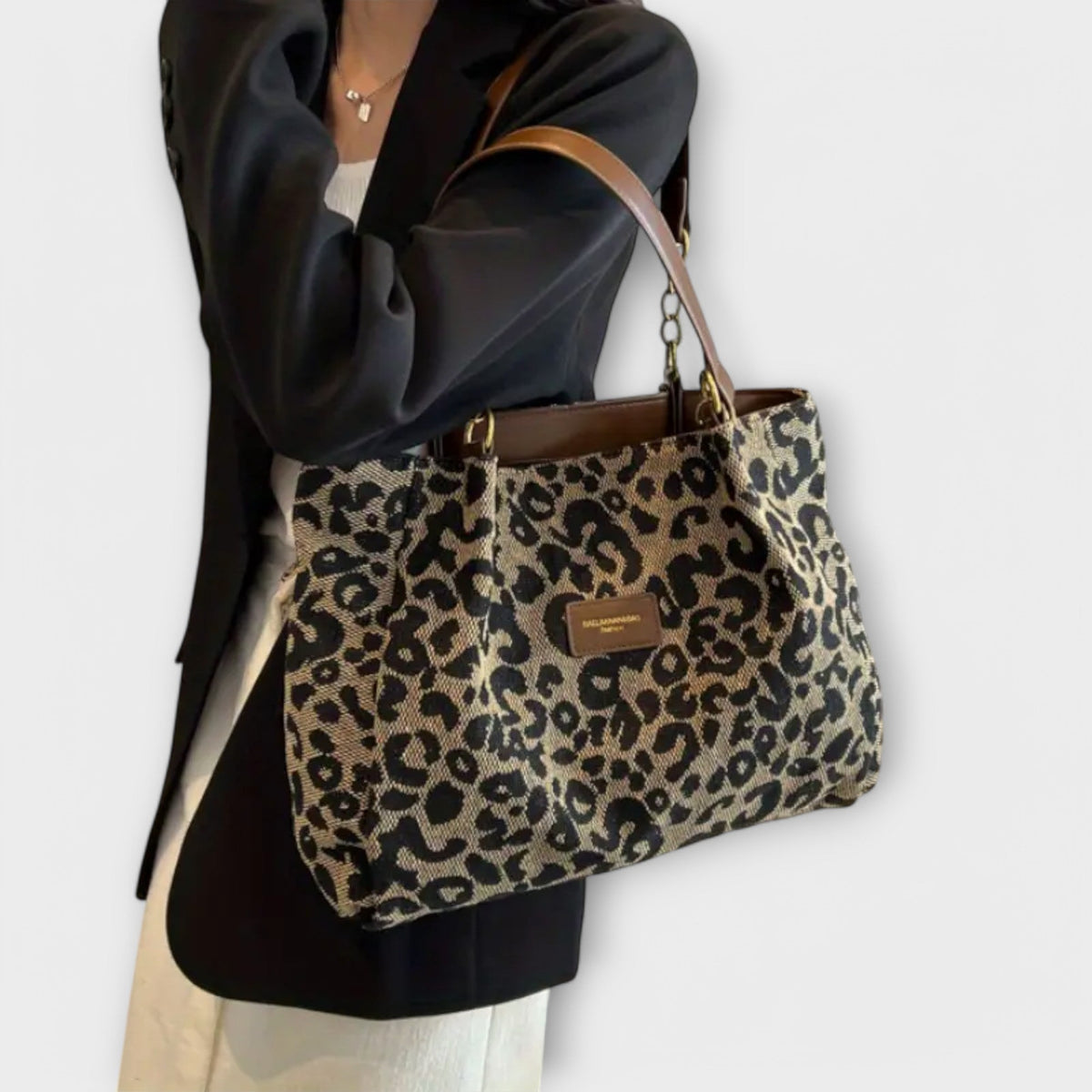Manin | Leoparden-Canvas-Shopper