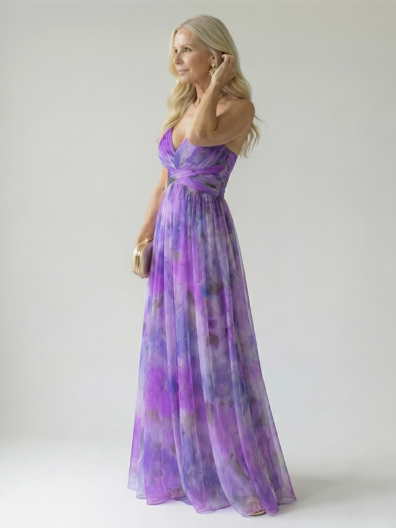 Isel | Maxikleid mit weichem Wickeloberteil