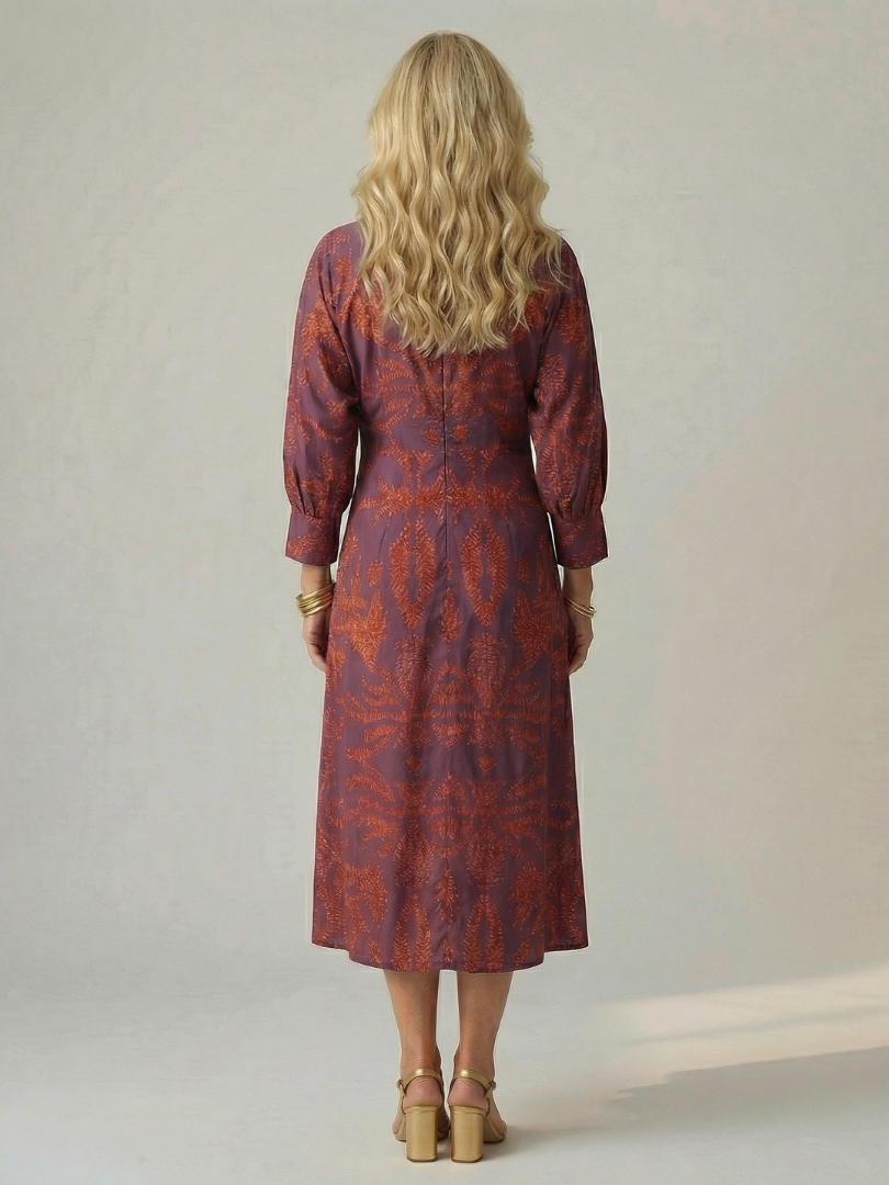Lune | Midi-Wickelkleid Natur