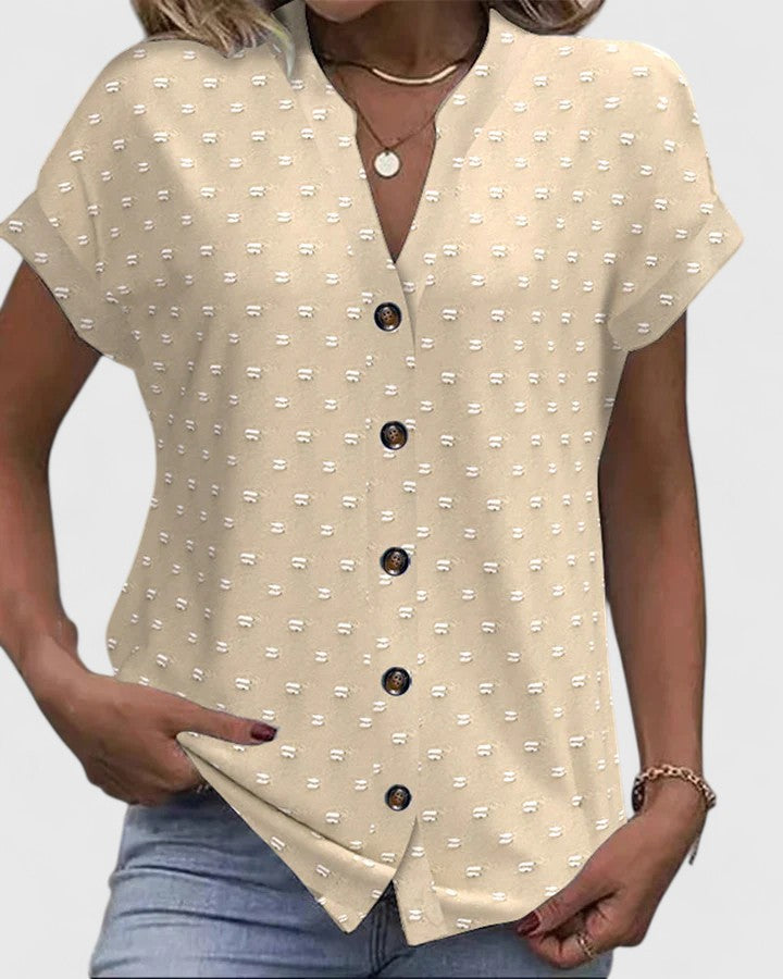 Jamie | Bequemes V-Ausschnitt-Shirt