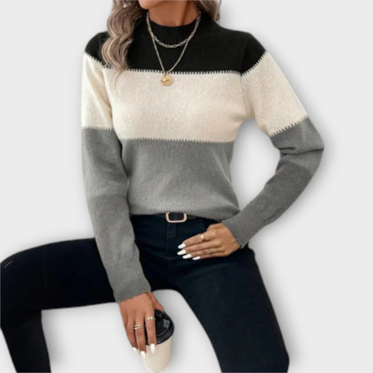 Elina | Lässiger & Eleganter Pullover