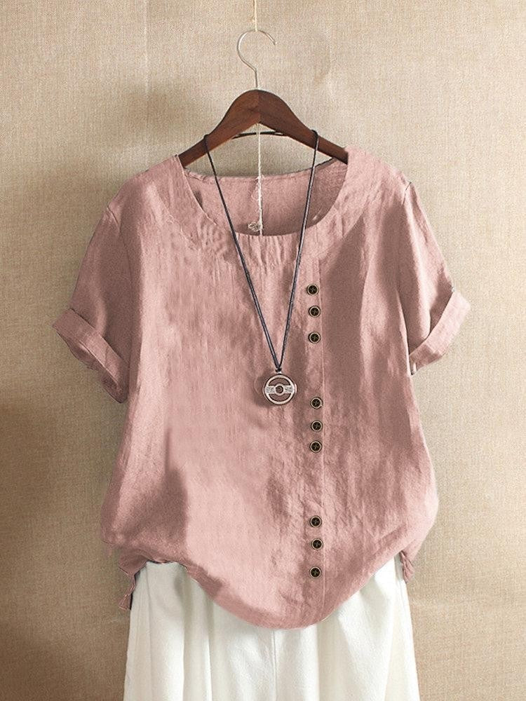 Luftige Bluse mit Knopfleiste