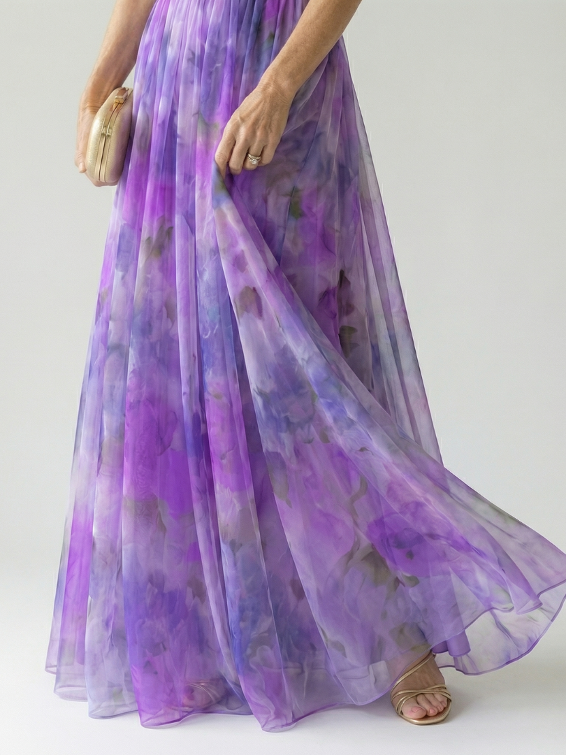 Isel | Maxikleid mit weichem Wickeloberteil