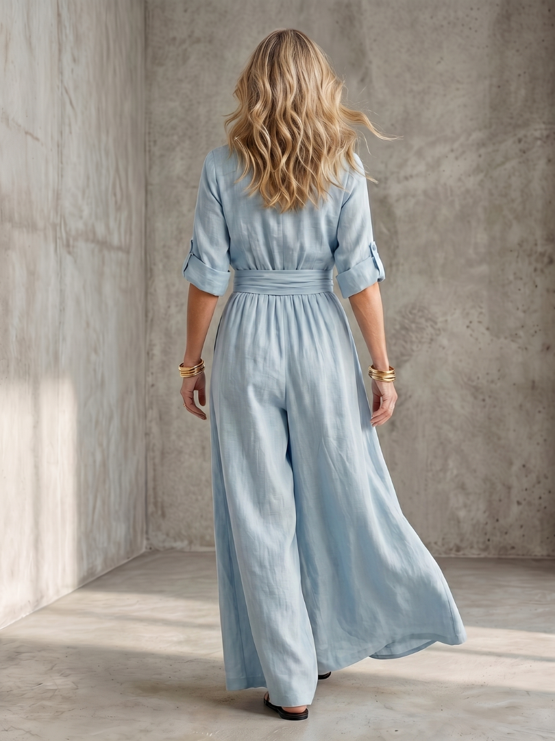 Wanda | Kreuzfront Weitbeiniger Jumpsuit
