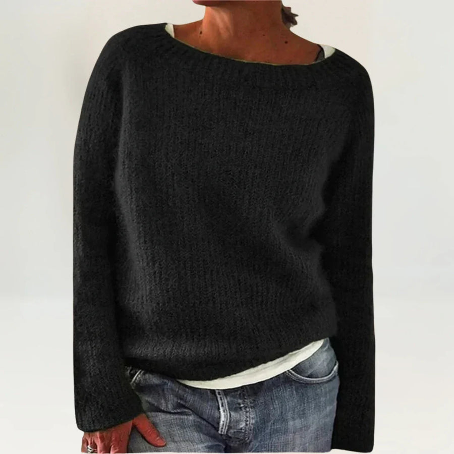 JULIA | GEMÜTLICHER PULLOVER SCHWARZ
