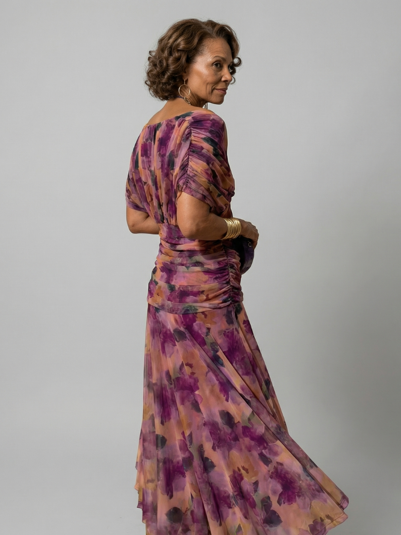 Calen | Midi Kleid mit schulterfreien Trägern