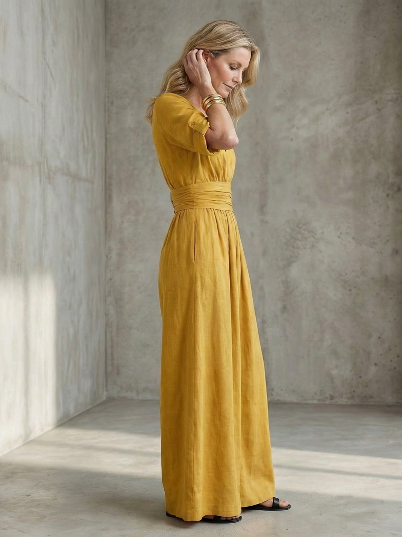 Wanda | Kreuzfront Weitbeiniger Jumpsuit