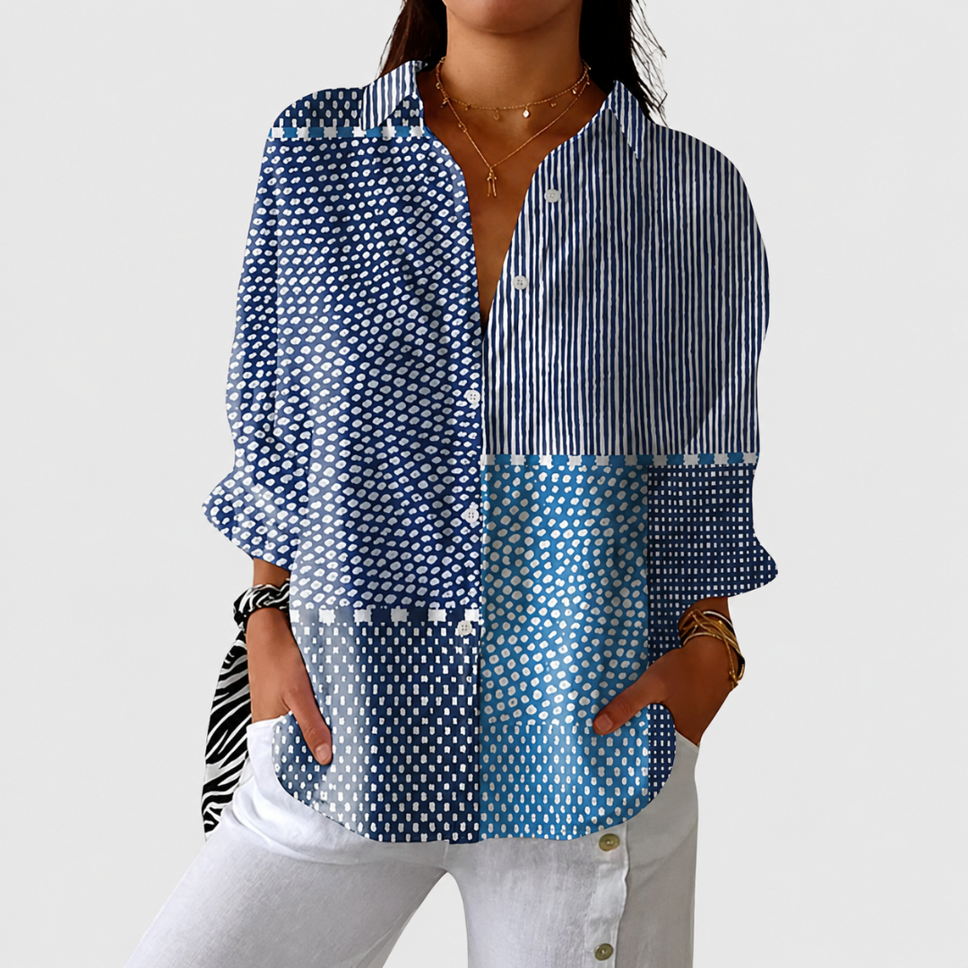 Leichte und Bunte Bluse mit Druck