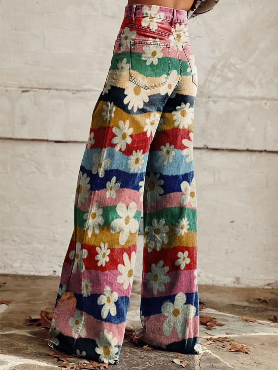 Léon - Elegante Blumenhosen