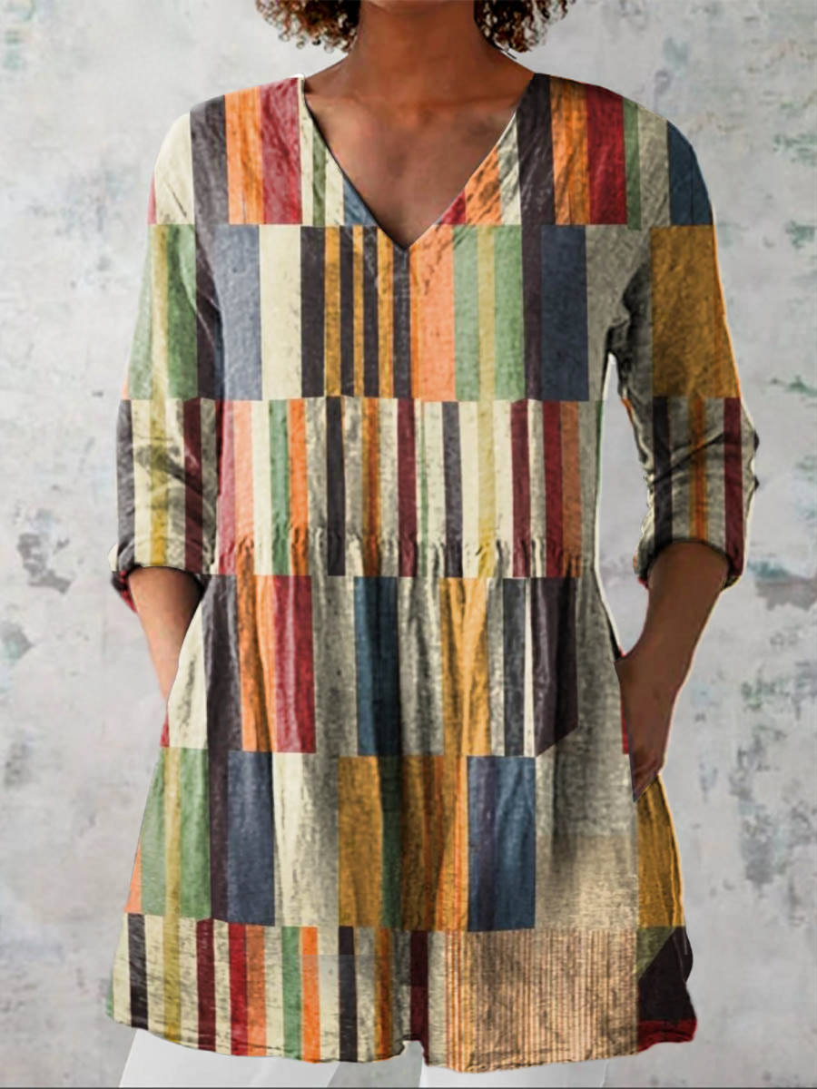 Chloé | Lange Bluse mit V-Ausschnitt