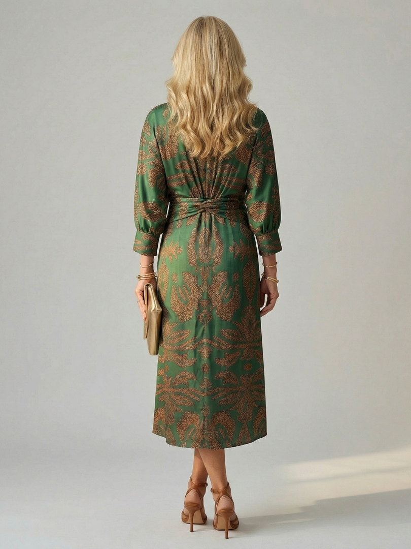 Lune | Midi-Wickelkleid Natur
