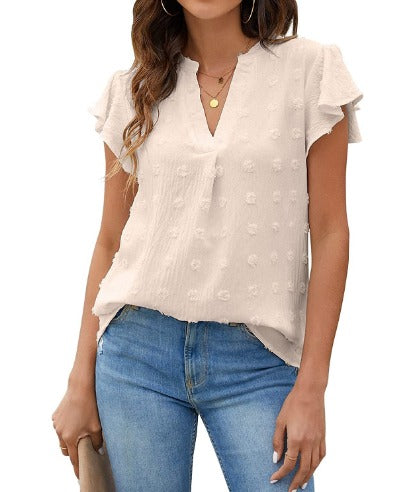 Kari | Bluse Chic im Patchwork mit Rüschen