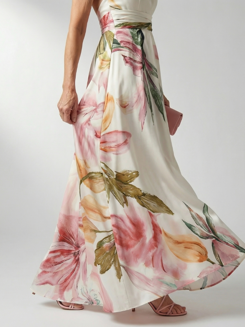 Amiel | Leichte Maxikleid mit Blumenmuster