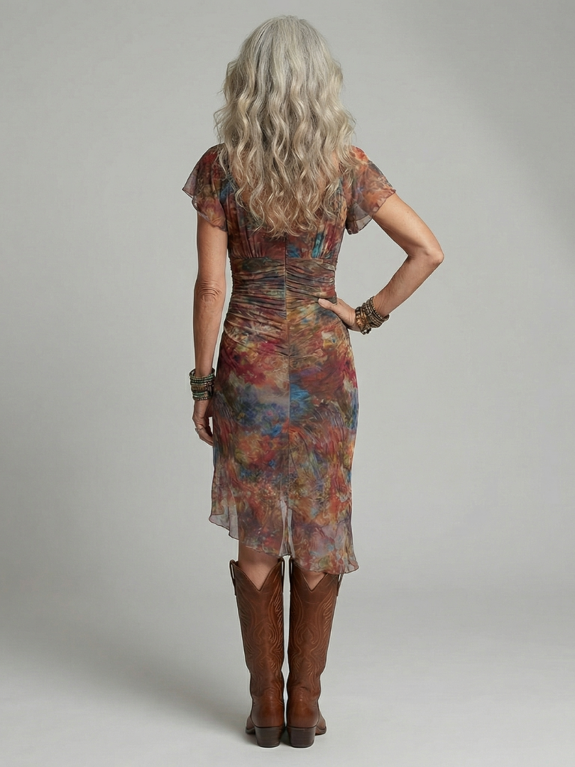 Aeris | Midi Kleid Halter Silencieuse