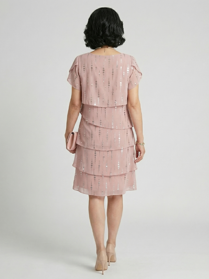 Makena | Knielanges Kleid mit Punkten