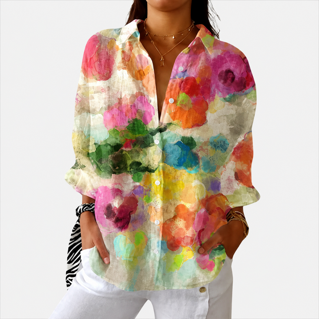 Leichte und Bunte Druckbluse