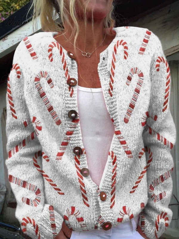 Lunara™ | Damen Vintage Strick Cardigan Pullover