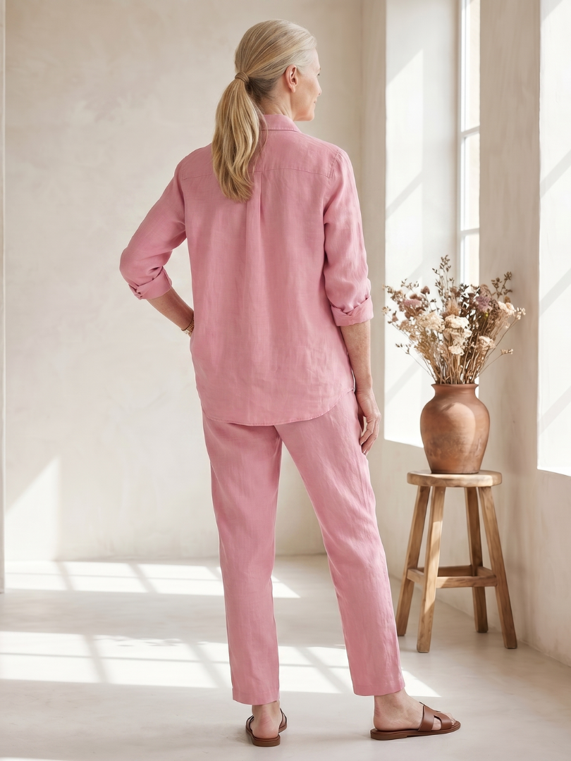 Noor | Langarmhemd mit tapered Hose Set