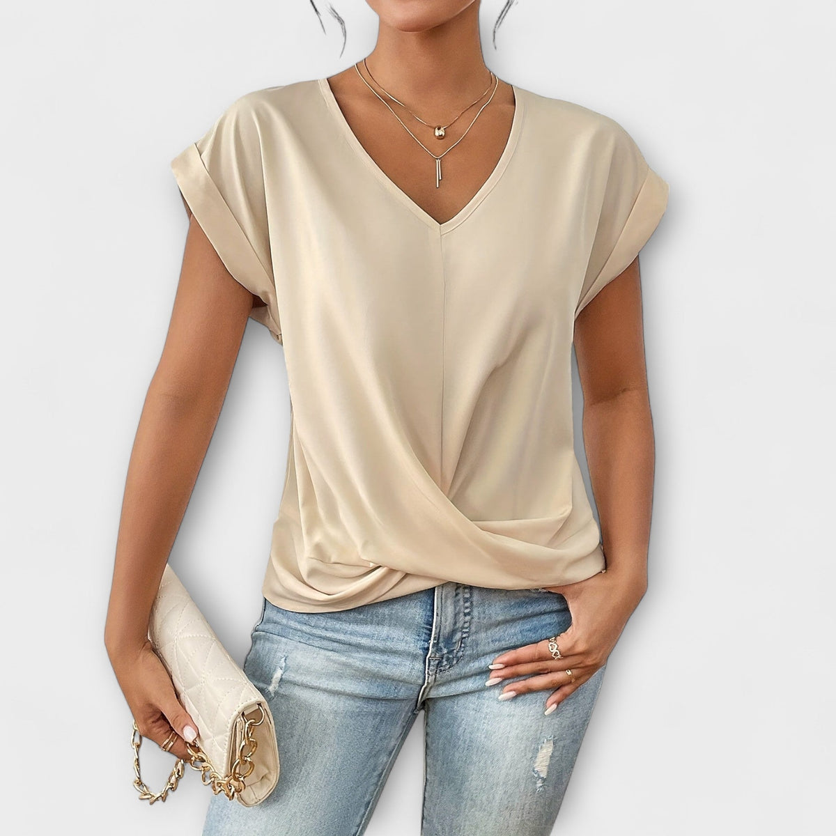 Jamie | Elegantes V-Ausschnitt-Top