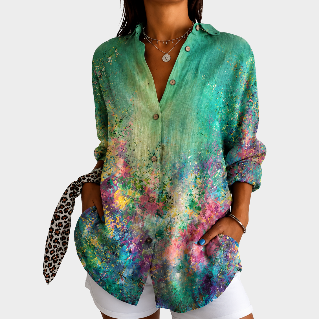 Bluse Art Émeraude Prairie