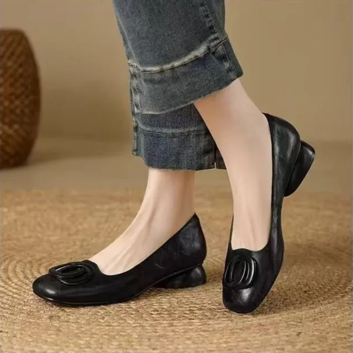 Ballerinas aus Leder Opium