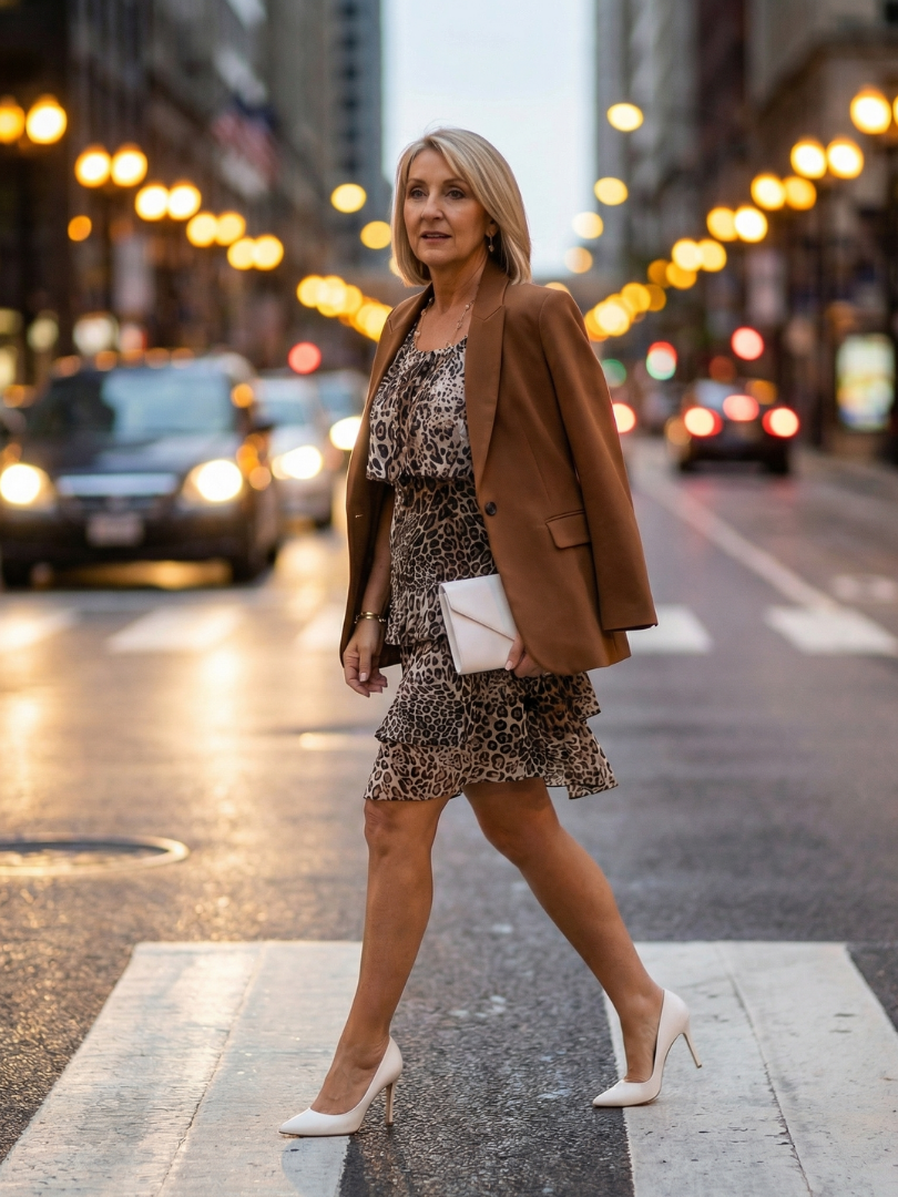 Briar | Midikleid mit Animal-Print