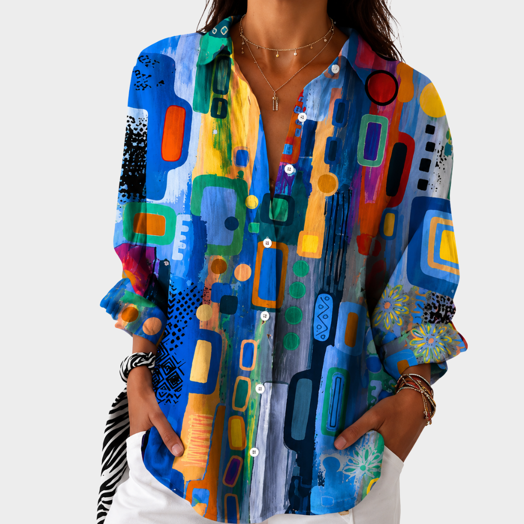 Bluse Deklaration Mosaik Vibrant