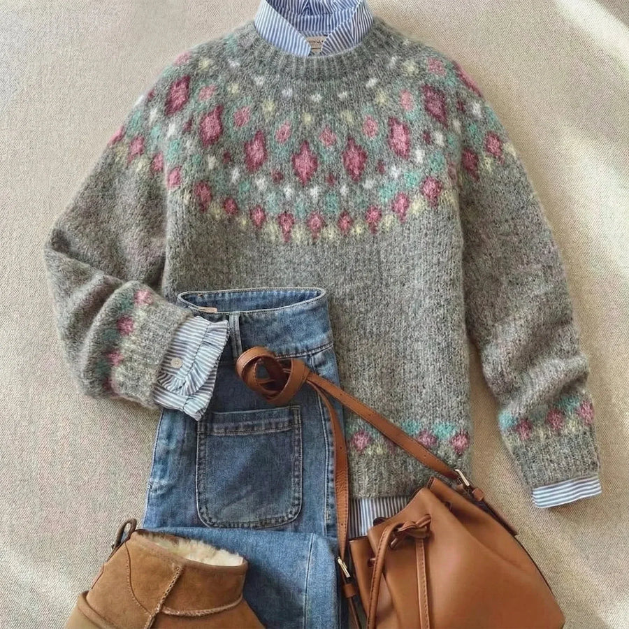 Rebecca™ | Schicker Vintage Strickpullover