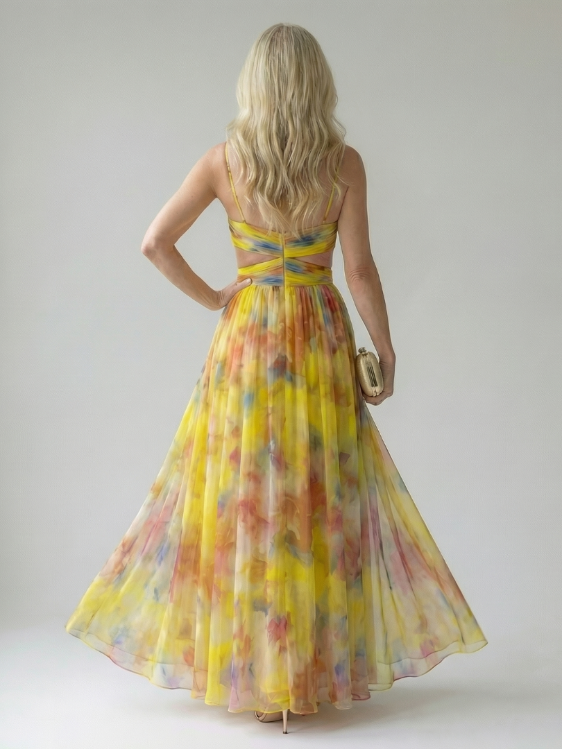 Isel | Maxikleid mit weichem Wickeloberteil