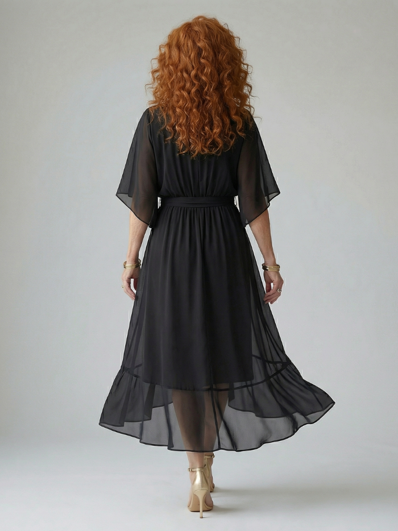 Elric | Midi Drapierte Robe