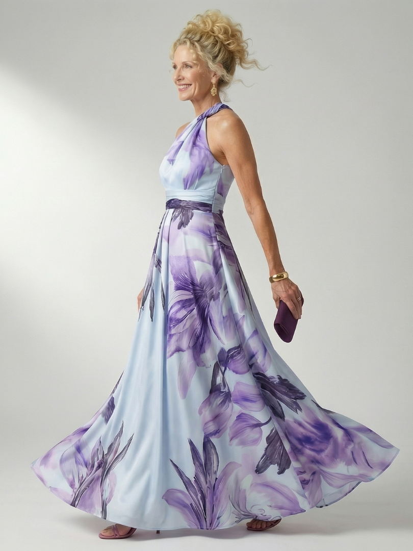 Amiel | Leichte Maxikleid mit Blumenmuster