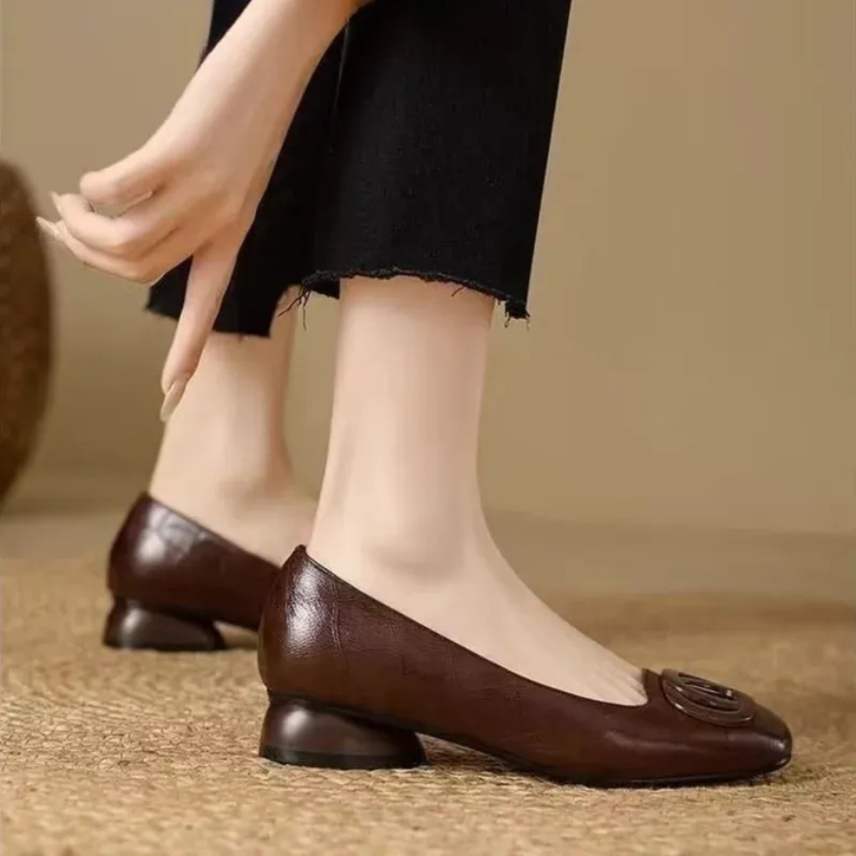 Ballerinas aus Leder Opium