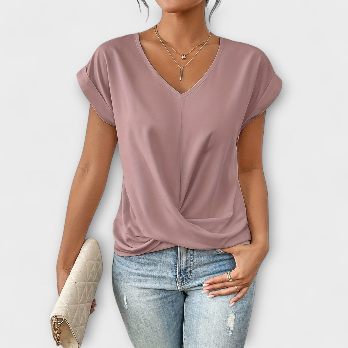 Jamie | Elegantes V-Ausschnitt-Top