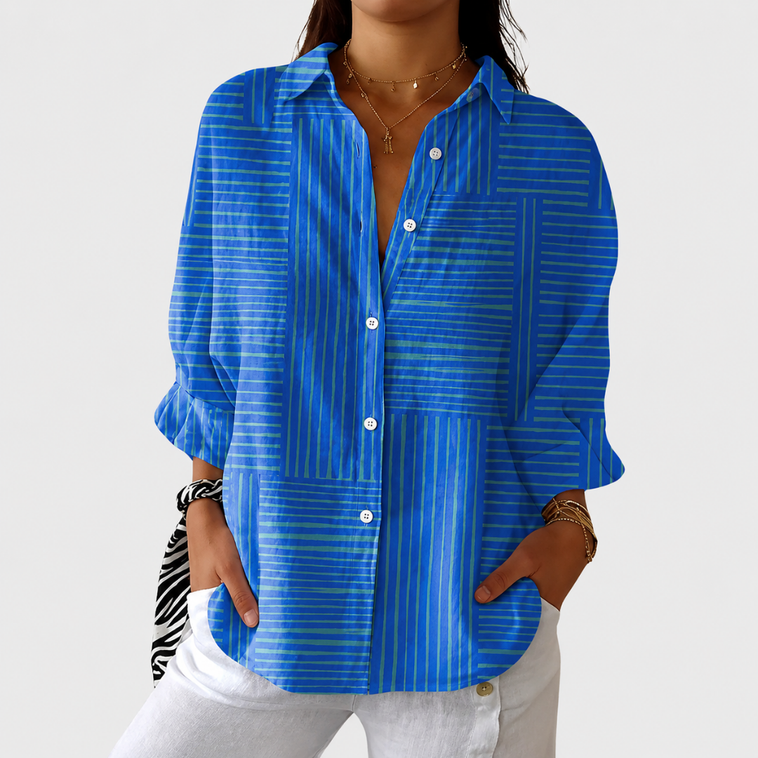 Bedruckte und Bunte Bluse