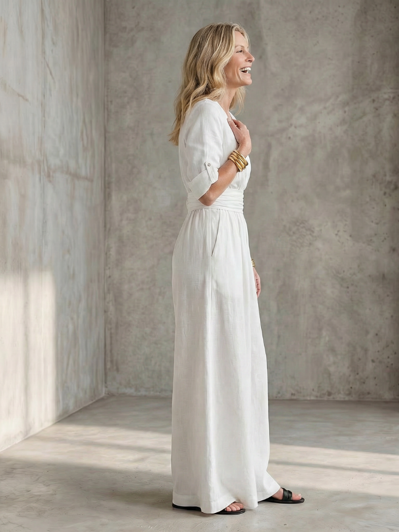 Wanda | Kreuzfront Weitbeiniger Jumpsuit