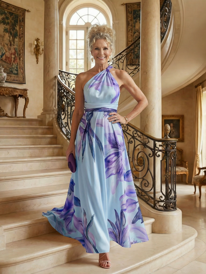 Amiel | Leichte Maxikleid mit Blumenmuster