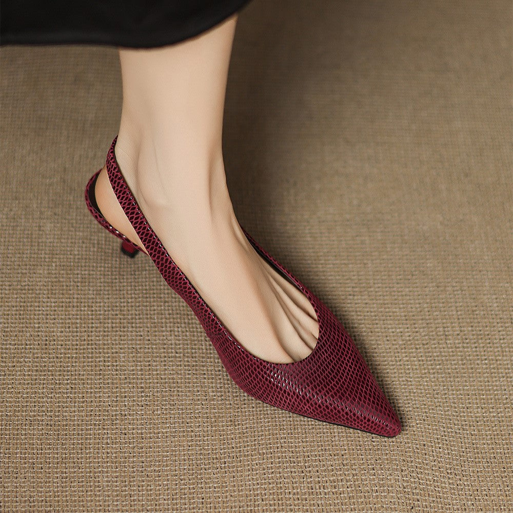 Céliane Spitzer Slingback aus Leder
