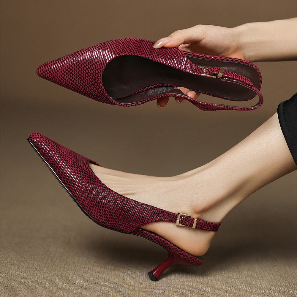 Céliane Spitzer Slingback aus Leder