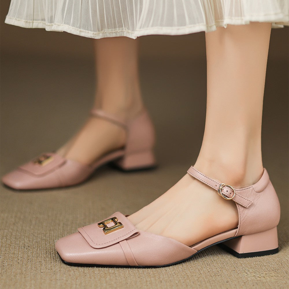 Elvane Boucle Leder Mary-Janes